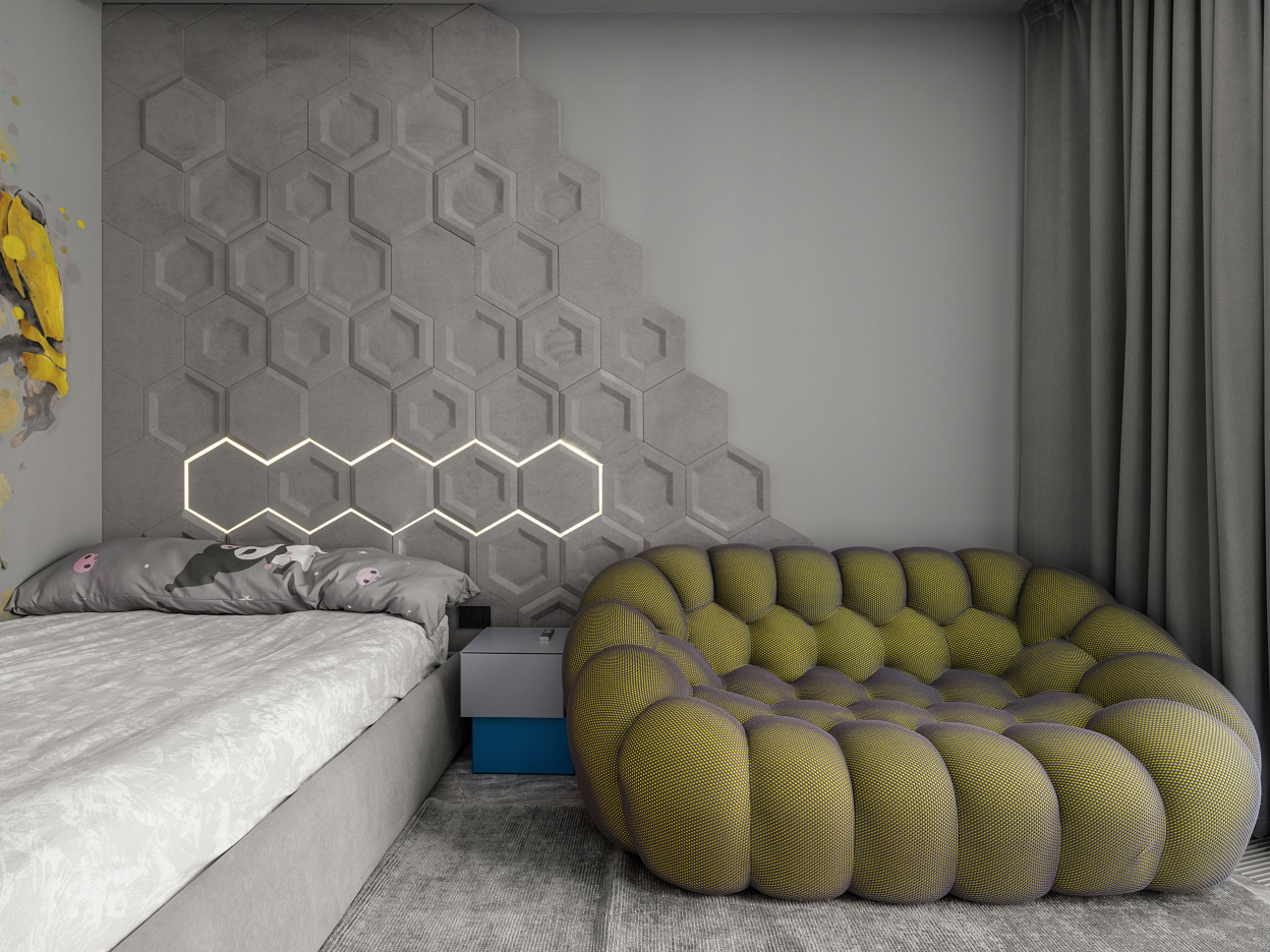 ДЕКОРАТИВНЫЕ ПОКРЫТИЯ ПОД БЕТОН, ХУДОЖЕСТВЕННАЯ РОСПИСЬ, КРАСКА SATIN SM В ПРОЕКТЕ СЕРГЕЯ МАНСУРОВА, ЕКБ