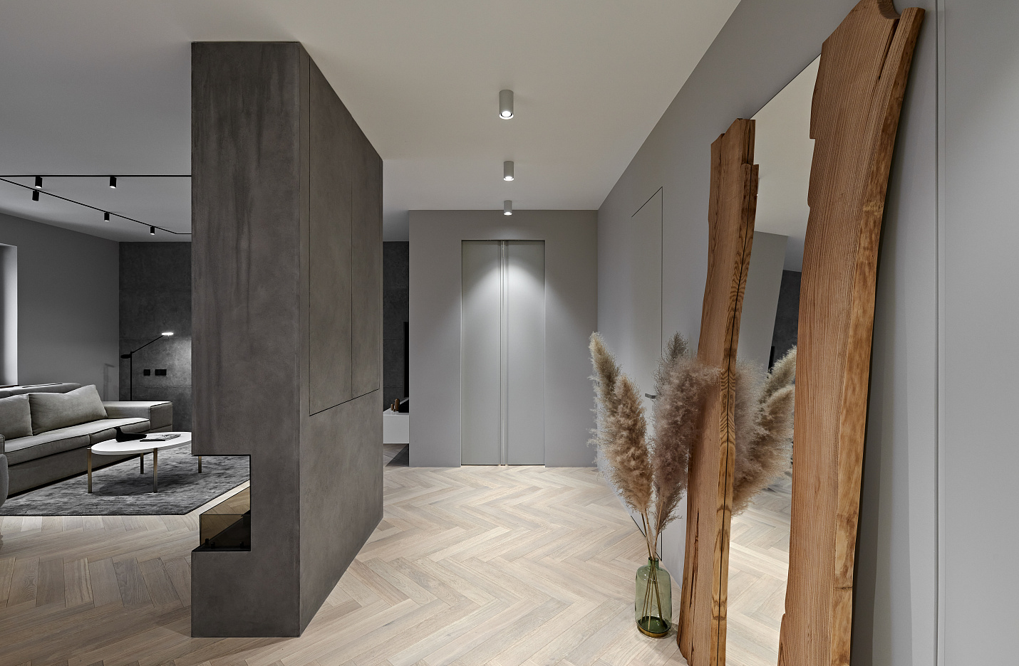 ДЕКОРАТИВНЫЕ ПОКРЫТИЯ ПОД БЕТОН, КРАСКИ СЕРИИ H&H В ПРОЕКТЕ ОЛЬГИ МЕНИЦКОЙ, СПБ