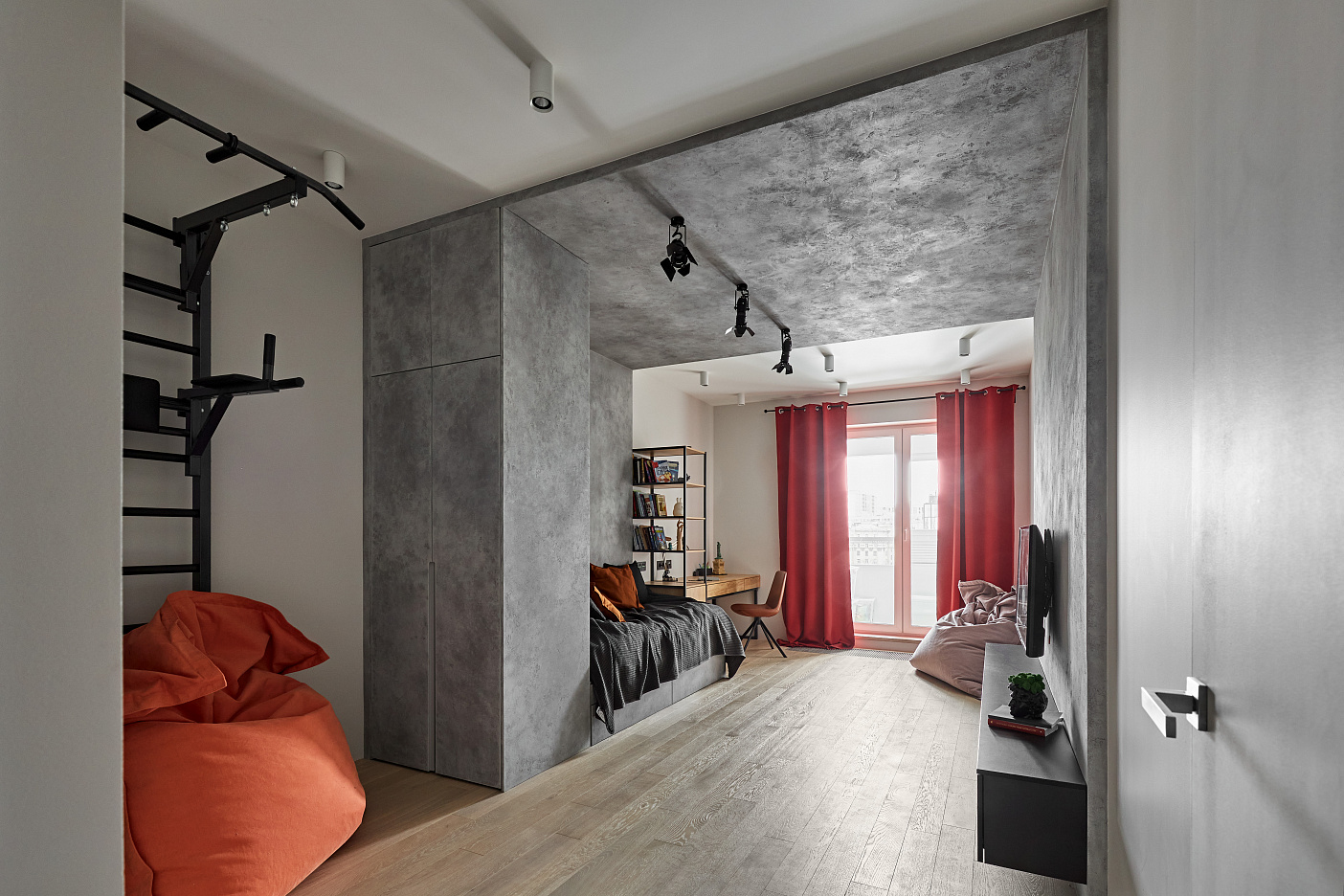 ДЕКОРАТИВНЫЕ ПОКРЫТИЯ ПОД БЕТОН, КРАСКИ СЕРИИ H&H В ПРОЕКТЕ ОЛЬГИ МЕНИЦКОЙ, СПБ