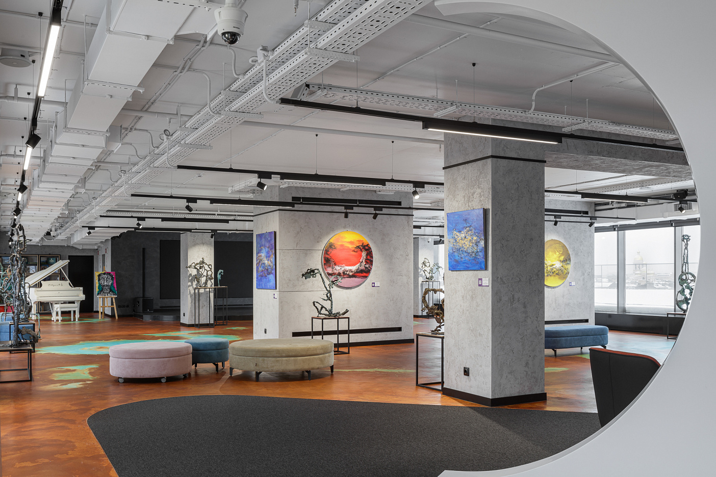 ДЕКОРАТИВНЫЕ ПОКРЫТИЯ, КРАСКИ H&H В ZARENKOV GALLERY ПО ПРОЕКТУ ABD ARCHITECTS, СПБ