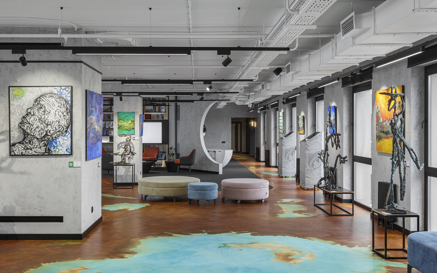 ДЕКОРАТИВНЫЕ ПОКРЫТИЯ, КРАСКИ H&H В ZARENKOV GALLERY ПО ПРОЕКТУ ABD ARCHITECTS, СПБ